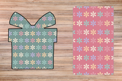 Pastel Daisy Delight Colorful Floral Seamless PNG Pattern Product Image 5