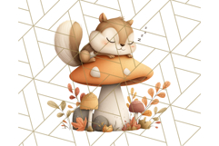 Woodland Autumn Critters PNG Clipart, Cute Fall Animals Product Image 4