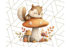 Woodland Autumn Critters PNG Clipart, Cute Fall Animals Product Image 4