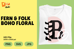 Fern &amp; Folk Boho Floral Monogram Product Image 1