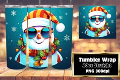 Christmas Vibrant 3D Winter Tumbler 20oz Product Image 1