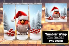 Winter Magic 3D Cartoon Xmas Tumbler 20oz Product Image 1