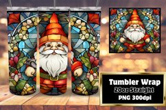 Winter Celebration Stained Glass 3D Sublimation Wrap 20oz Product Image 1