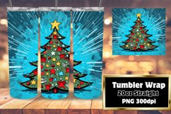 Merry Christmas Tree Artistic Surge 20oz Tumbler Product Image 1