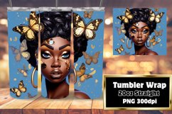 Melanin Glow 3D Tumbler Art Wrap 20oz Product Image 1