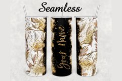 Fall Gold Glitter Marble 20 oz sublimation design tumbler Product Image 1