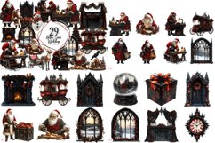 Gothic Christmas Clipart Mega Bundle Product Image 5