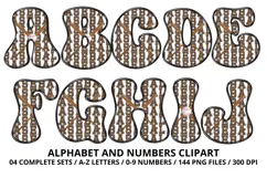 Baseball Sport Alphabet png clipart, baseball letters doodle Product Image 2