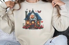 Valentines Day Fairy Houses Clipart PNG Product Image 1