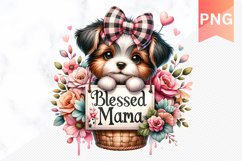 Blessed mama ever Sublimation - Mother's Day Clipart PNG Product Image 1