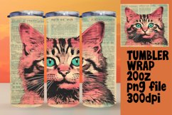 Cat Parade Artistic Tumbler Wrap for 20oz Product Image 1
