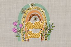 boho flowers png garden flowers bundle retro sublimation Product Image 7