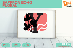 Saffron Boho Floral Monogram Product Image 1