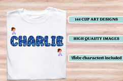 Frozen Princess Alphabet png clipart, Frozen letters doodle Product Image 6