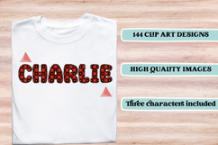 Geometric Alphabet png clipart, geometric letters doodle Product Image 6