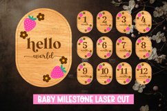 Baby Milestone Laser Cut SVGs Discs|Baby Laser Cut Product Image 1