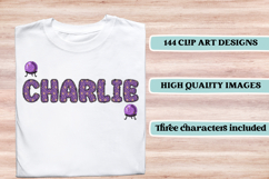 Wizard Magic School Alphabet Clipart, wizard letters doodle Product Image 6