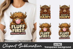 Fluff First Cow Clipart PNG Product Image 1
