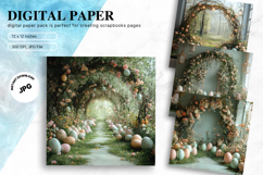 Easter Egg Blank Background Backdrop Wallpaper Wall Art_12 Product Image 1