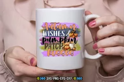 Autumn wishes and pumpkin spice kisses PNG Product Image 1