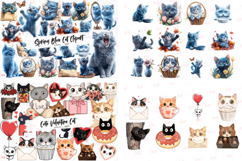 Cats Clipart Huge Bundle - 427 Png Bundle Product Image 3