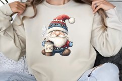 Coffee Lover Gnome Clipart PNG Product Image 1