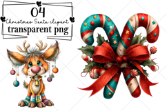 Whimsical Christmas Santa clipart Watercolor PNG Product Image 1