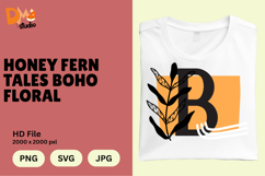 Honey Fern Tales Boho Floral Monogram Product Image 1
