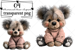 Whimsical Teddy Bear Clipart Watercolor PNG Product Image 1
