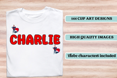 Superhero Digital Papers, superhero doodle letters Product Image 7