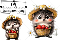 Whimsical Summer Clipart Watercolor PNG Product Image 1