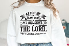 As for me and my house We will serve The Lord SVG Product Image 2