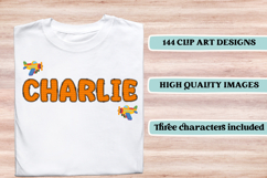 Building Blocks Digital Papers, building doodle letters Product Image 6