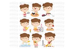 Girl Activity Clipart - Cute Kid Clip Art Product Image 2