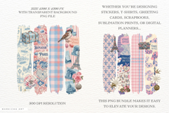 Paris Summer Travel Brushtrokes Clipart Product Image 2