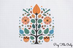 Scandinavian Folk Art Winter Clipart PNG Product Image 1