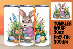 Creative 20oz Tumbler Template , Easter Bunny Product Image 1
