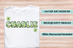 St patrick alphabet png clipart, st patrick letters doodle Product Image 6