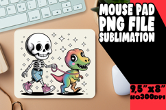 LUMINOUS MOUSE PAD CREATIVE PNG, Funny Skeleton Product Image 1