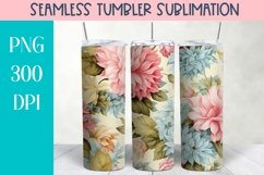 Floral Seamless Tumbler Sublimation BUNDLE Product Image 12