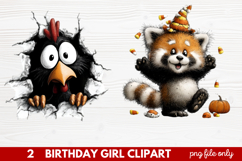 Quirky Halloween Clipart | Cute Spooky Character PNG Illustr Product Image 1