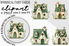 Whimsical Fairy Garden Clipart PNG Product Image 1