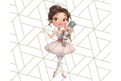 Nutcracker Ballet Clipart, Holiday Ballerina PNG Art Product Image 4