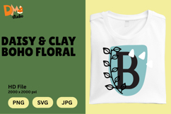 Daisy &amp; Clay Boho Floral Monogram Product Image 1