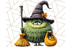 Monster Kids Clipart PNG, Cute Halloween Costume Art Product Image 4