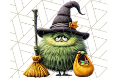 Monster Kids Clipart PNG, Cute Halloween Costume Art Product Image 4