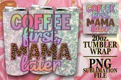 Sarcastic Glitter Mom Tumbler Wrap | 20oz Sublimation Product Image 1