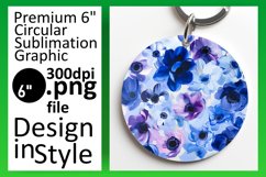 Vibrant Flower Pattern Round Sublimation Collection Product Image 1