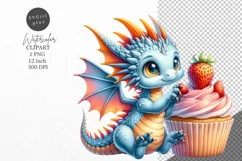 Dragon clipart, Fantasy clipart, Dragon sublimation Product Image 1
