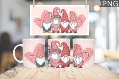 Valentine&#039;s Day Mug Wrap Design-Valentine Gnome Sublimation Product Image 1